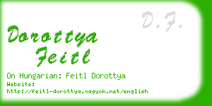 dorottya feitl business card